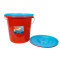 塑料水桶(带盖、带提手) 32L 红色/蓝色 带盖