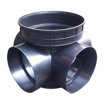 海井 塑料检查井流槽式四通井座 带收口井 1000*800