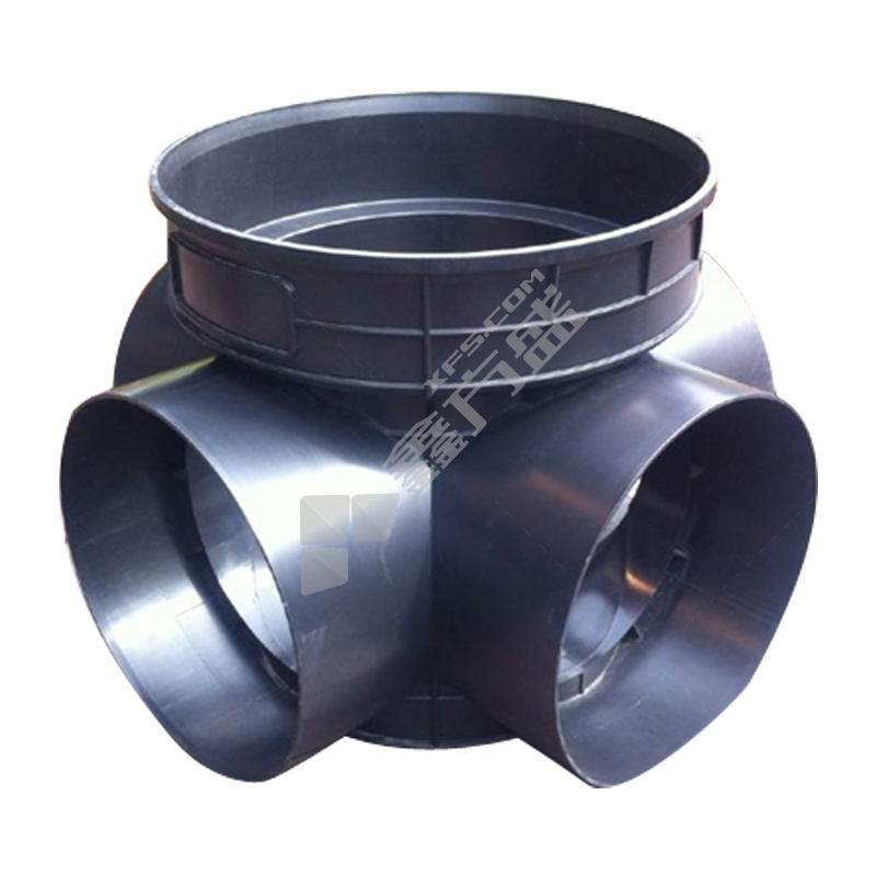 海井 塑料检查井流槽式四通井座 带收口井 1000*800