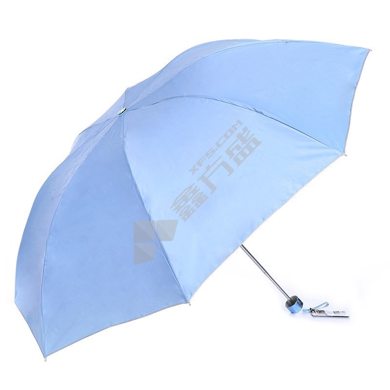 天堂 336T银胶 三折晴雨伞 49cm 8骨 藏青黑红灰绿青 336T银胶