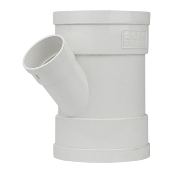 宏信 PVC45°斜三通 国标 110 白色