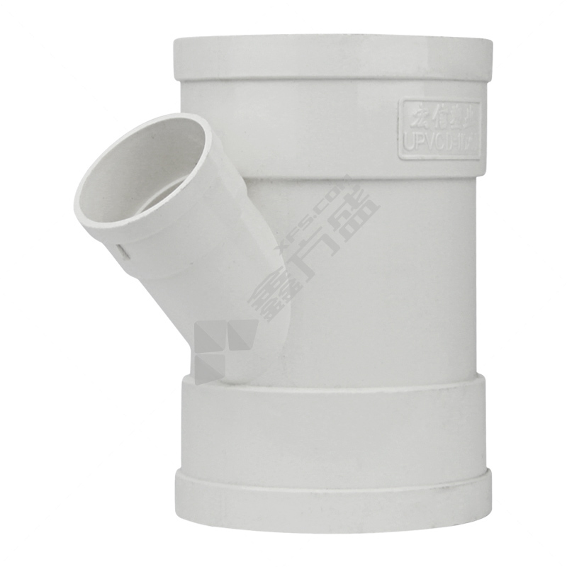 宏信 PVC45°斜三通 国标 110 白色