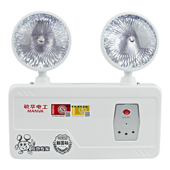 敏华电工 自电自控 应急双头灯 M1100 5W 220V IP30 挂墙式 椭圆铁头平镜