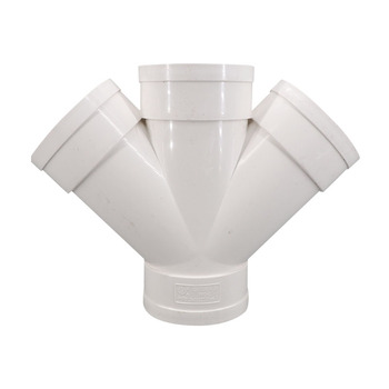 中财 pvc45°斜四通 110*110 白色