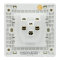 鸿雁 Q3纯悦系列 三孔 插座面板 Q3-86Z13A16 白色 无边框 含荧光 16A