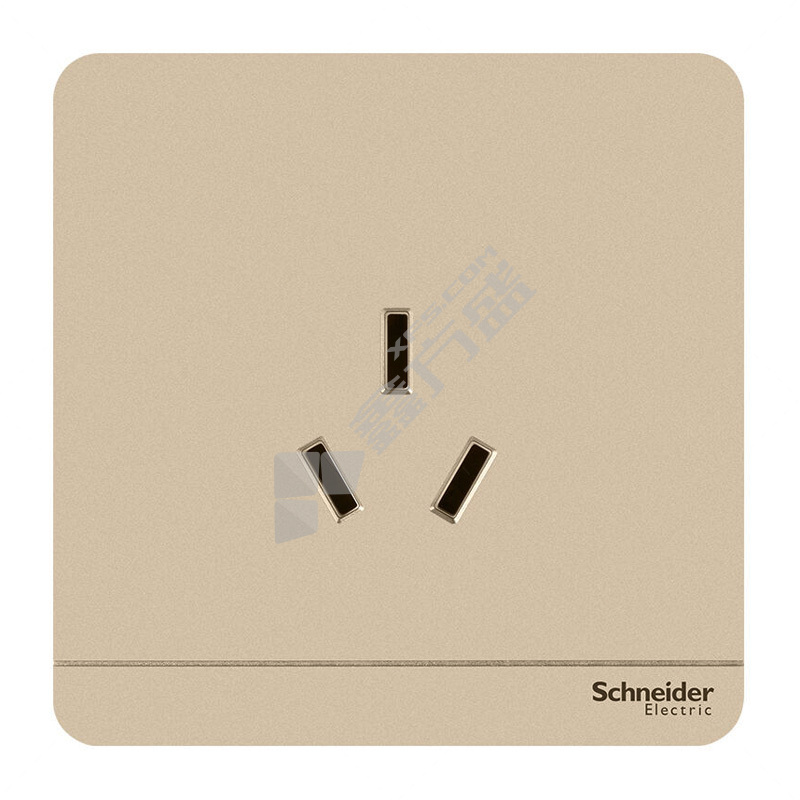 施耐德 绎尚系列 三孔开关插座面板 E83426-16CS-WG-C1 16A