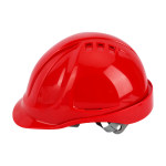 代尔塔 安全帽102106 102106 ABS旋钮带透气孔 红色