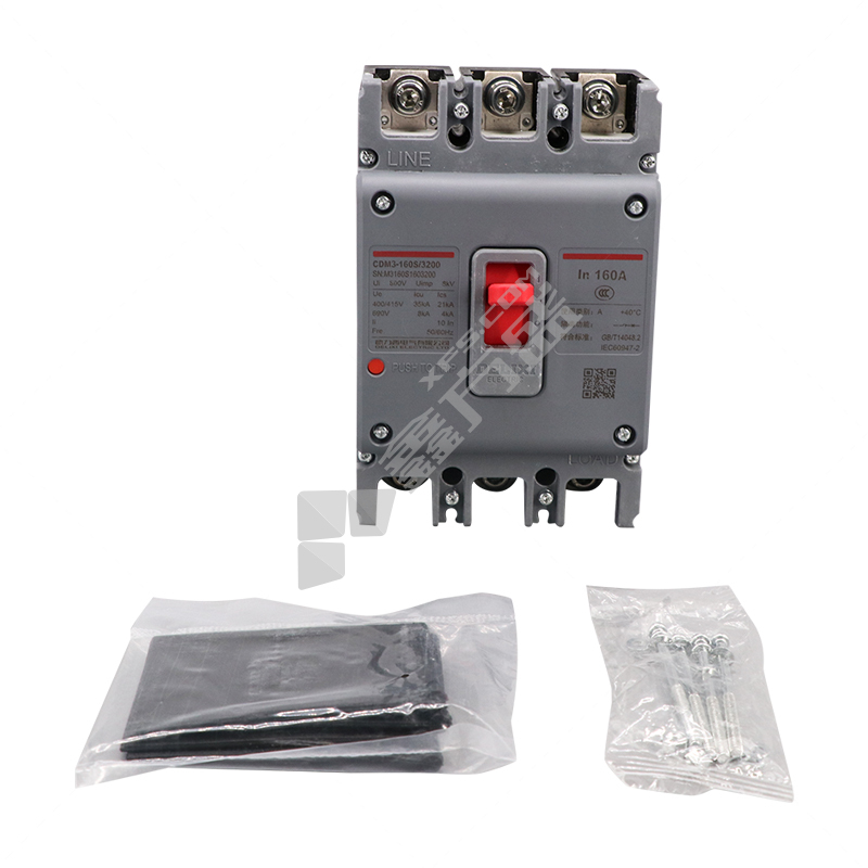 德力西DELIXI 塑壳断路器CDM3-160S/3200型 CDM3-160S/3200 160A