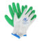 星宇 L207 粗棉纤维皱纹手套 均码 白纱绿