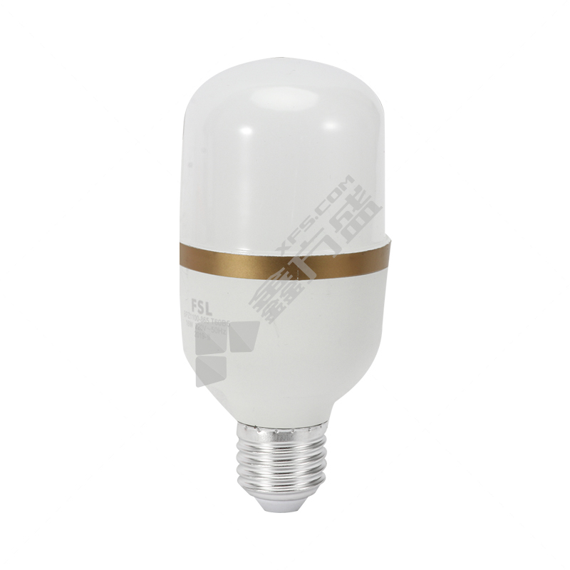 佛山照明 炫风系列 柱形 LED球泡 4W E27 6500K 220V T40 金色 塑包铝