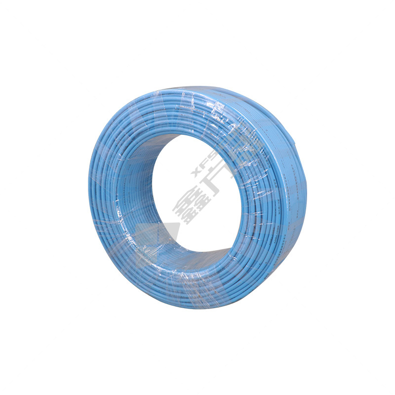 津达线缆 100米 阻燃C类塑铜软电线 ZC-BVR 450/750V 1*2.5平方 蓝色