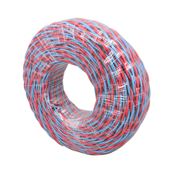 津达线缆 100米 阻燃C类耐火双绞线 ZCN-RVS 300/300V 2*1.5平方 红蓝色