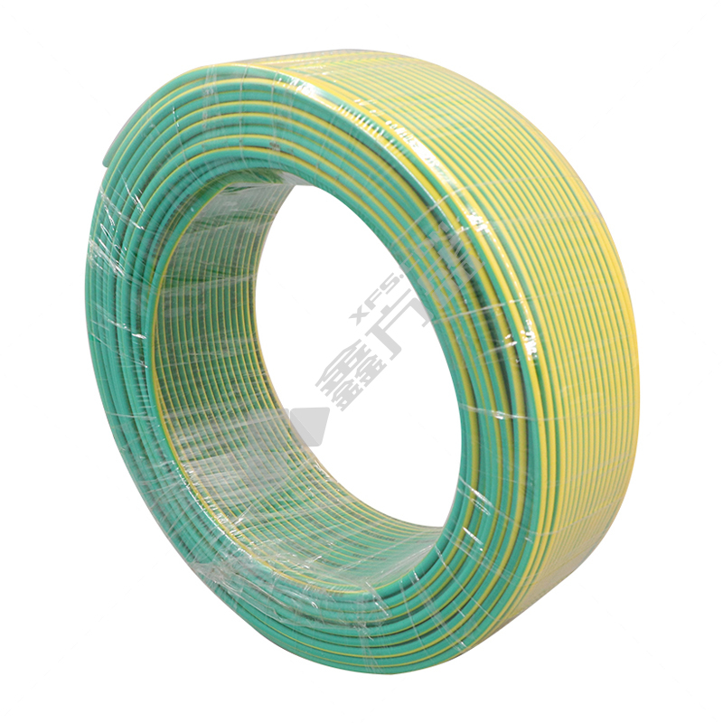 津达线缆 100米 低烟无卤阻燃C类塑铜电线 WDZC-BYJ 450/750V 1*16平方 黄绿色