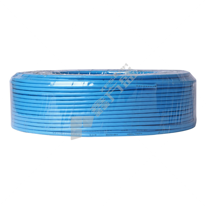 北达 100米 耐火塑铜电线 N-BV 450/750V 1*4平方 蓝色