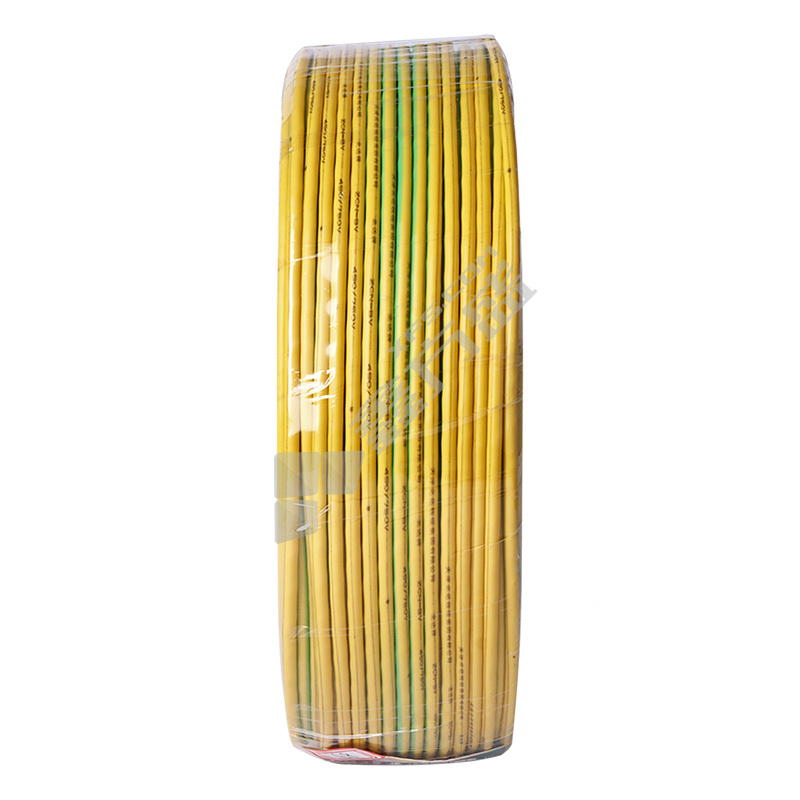 北达 100米 耐火塑铜电线 N-BV 450/750V 1*10平方 黄绿色